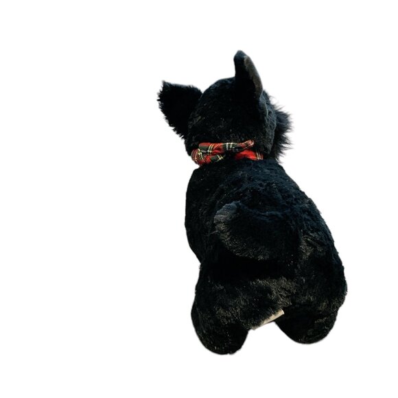 COPY - PIER 1 IMPORTS Plush Scottie Dog with Tartan Plaid Scarf and Paws 10" - Picture 4 of 7